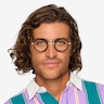 Nagoya Black Silver AcetateEyeglass Frames for Men from EyeBuyDirect