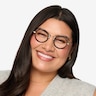 Nagoya Black Silver AcetateEyeglass Frames for Women from EyeBuyDirect