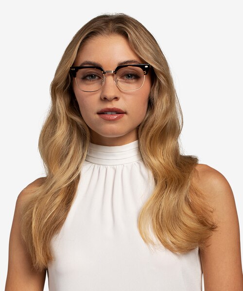 Nichibotsu Tortoise Gold AcetateEyeglass Frames for Women from EyeBuyDirect