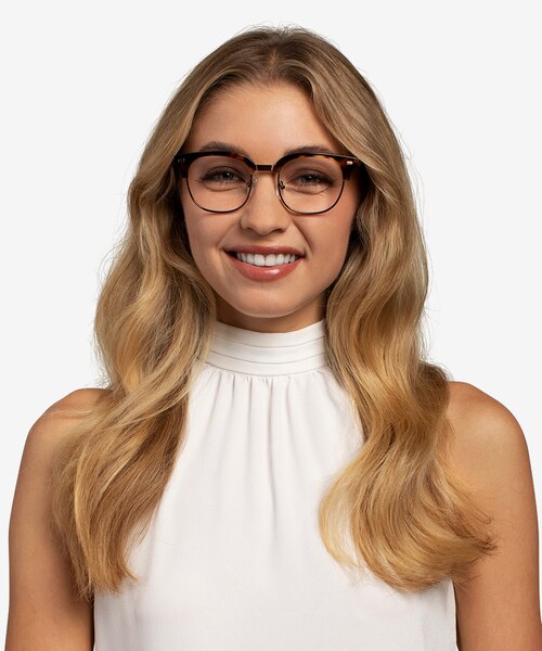 Komorebi Tortoise Bronze AcetateEyeglass Frames for Women from EyeBuyDirect