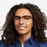 Murakami Black Silver AcetateEyeglass Frames for Men from EyeBuyDirect