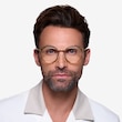 Moving Clear Yellow Gold AcetateEyeglass Frames for Men from EyeBuyDirect