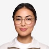 Moving Clear Yellow Gold AcetateEyeglass Frames for Women from EyeBuyDirect