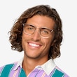 Midland Clear Purple Gold AcetateEyeglass Frames for Men from EyeBuyDirect