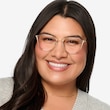 Midland Clear Purple Gold AcetateEyeglass Frames for Women from EyeBuyDirect