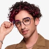 Bourdon Blue Tortoise Silver AcetateEyeglass Frames for Men from EyeBuyDirect