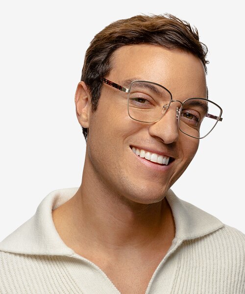 Beginning Gold Floral AcetateEyeglass Frames for Men from EyeBuyDirect