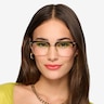 Actor Black Gold AcetateEyeglass Frames for Women from EyeBuyDirect