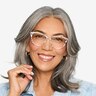 Celebrate Clear Silver Rose Gold AcetateEyeglass Frames for Women from EyeBuyDirect