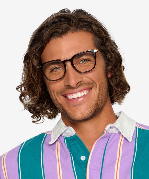 Hayes Tortoise Gold AcetateEyeglass Frames for Men from EyeBuyDirect
