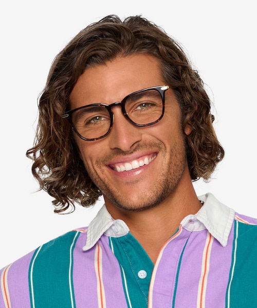 Hayes Tortoise Gold AcetateEyeglass Frames for Men from EyeBuyDirect