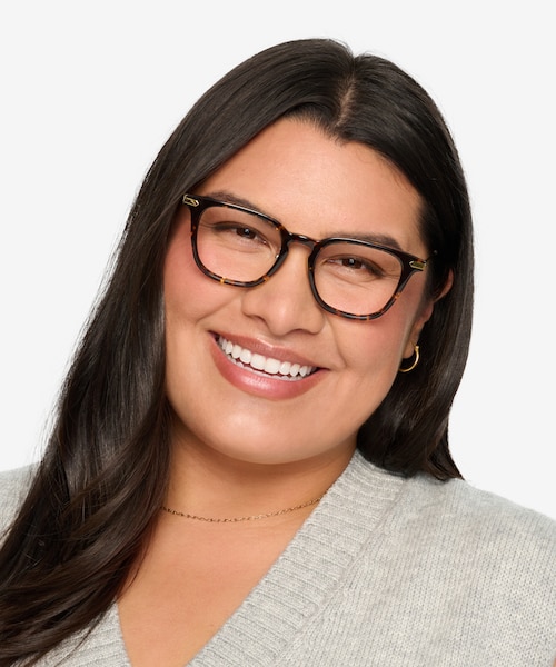 Hayes Tortoise Gold AcetateEyeglass Frames for Women from EyeBuyDirect