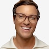 Luca Burgundy Gold AcetateEyeglass Frames for Men from EyeBuyDirect