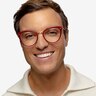 Dauphine Burgundy Rose Gold AcetateEyeglass Frames for Men from EyeBuyDirect