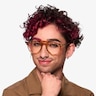 Aston Brown Tortoise Gold AcetateEyeglass Frames for Men from EyeBuyDirect