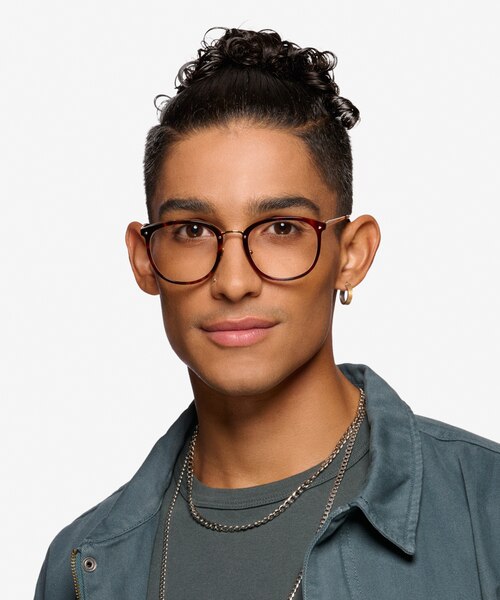 Yves Tortoise Gold AcetateEyeglass Frames for Men from EyeBuyDirect