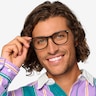 Hollis Black Gold AcetateEyeglass Frames for Men from EyeBuyDirect