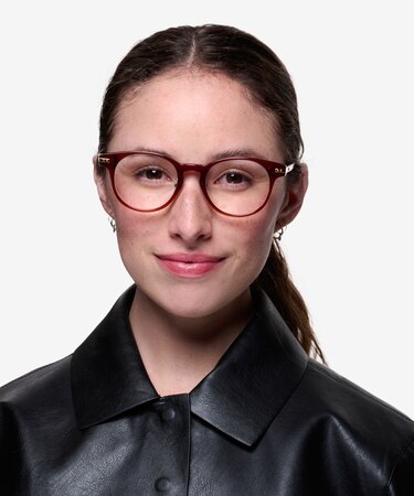 Brown &Gold Hathaway -  Acetate Eyeglasses