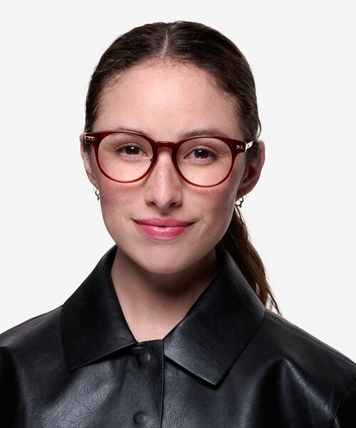 Hathaway Brown &Gold AcetateEyeglass Frames for Women from EyeBuyDirect