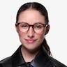 Hathaway Brown &Gold AcetateEyeglass Frames for Women from EyeBuyDirect