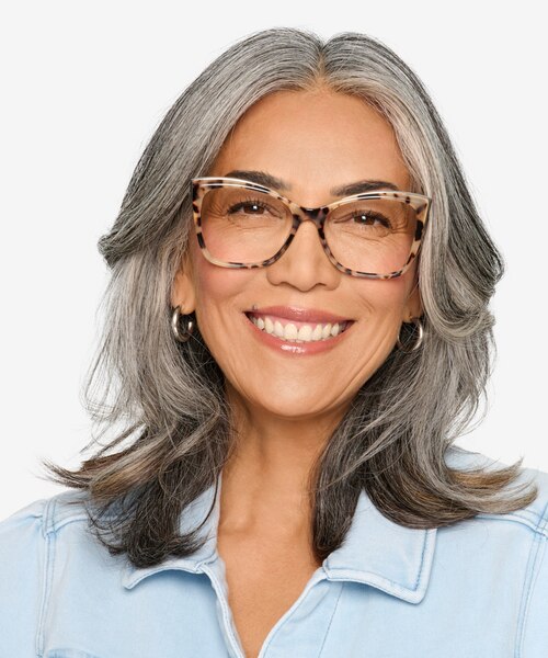Dorothy Ivory Tortoise Gold AcetateEyeglass Frames for Women from EyeBuyDirect