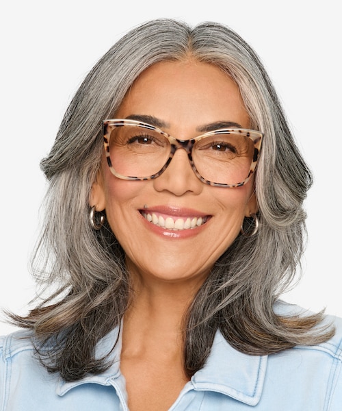 Dorothy Ivory Tortoise Gold AcetateEyeglass Frames for Women from EyeBuyDirect