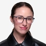 Hunter Clear Blue AcetateEyeglass Frames for Women from EyeBuyDirect
