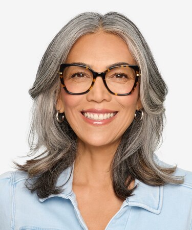 Tortoise Gold Delancey -  Acetate Eyeglasses