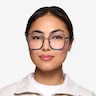 Margot Teal Gold AcetateEyeglass Frames for Women from EyeBuyDirect