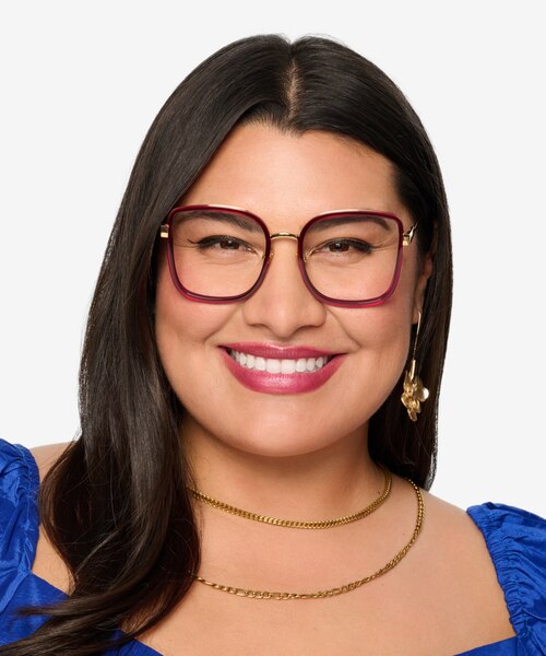 Margot Red Gold AcetateEyeglass Frames for Women from EyeBuyDirect