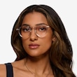 Tilly Clear Gold AcetateEyeglass Frames for Women from EyeBuyDirect