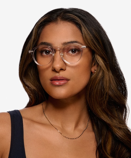 Tilly Clear Gold AcetateEyeglass Frames for Women from EyeBuyDirect