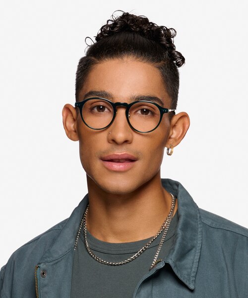 Tilly Green Gold AcetateEyeglass Frames for Men from EyeBuyDirect