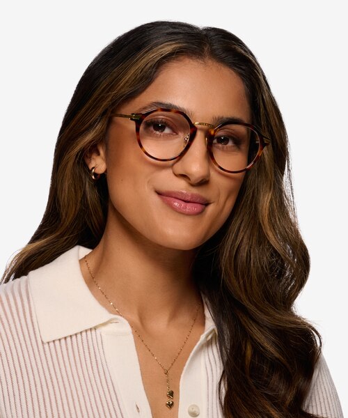 Yates Tortoise Gold AcétateMontures de lunettes de vue pour Femmes d'EyeBuyDirect
