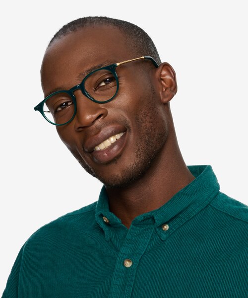 Volta Dark Green AcetateEyeglass Frames for Men from EyeBuyDirect