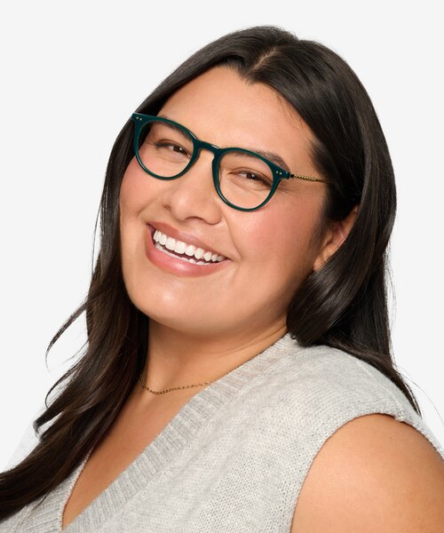 Volta Dark Green AcetateEyeglass Frames for Women from EyeBuyDirect