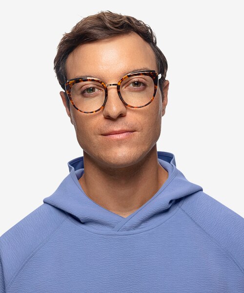 Bombay Tortoise Gold AcetateEyeglass Frames for Men from EyeBuyDirect