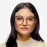 Bombay Tortoise Gold AcetateEyeglass Frames for Women from EyeBuyDirect