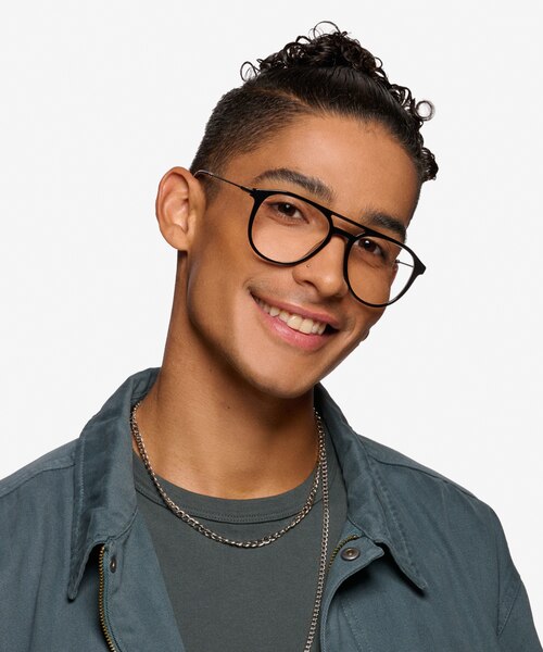 Tourist Black Gold AcetateEyeglass Frames for Men from EyeBuyDirect