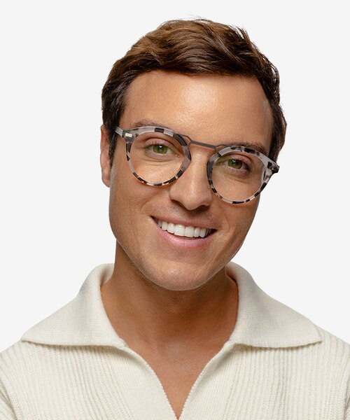Trekker IvoryTortoise AcetateEyeglass Frames for Men from EyeBuyDirect