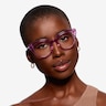 Swerve Clear Purple AcetateEyeglass Frames for Women from EyeBuyDirect