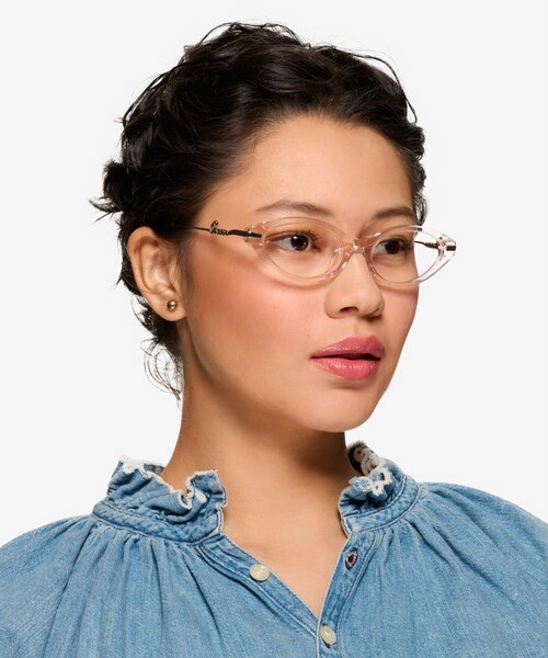 Lovely Clear Champagne AcétateMontures de lunettes de vue pour Femmes d'EyeBuyDirect