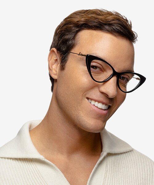 Evermore Noir AcétateMontures de lunettes de vue pour Hommes d'EyeBuyDirect