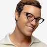 Evermore Noir AcétateMontures de lunettes de vue pour Hommes d'EyeBuyDirect