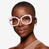 Paeonia Red Floral AcetateEyeglass Frames for Women from EyeBuyDirect