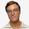 Phoebe Blue Floral AcetateEyeglass Frames for Men from EyeBuyDirect
