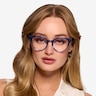 Swerve Clear Blue AcetateEyeglass Frames for Women from EyeBuyDirect