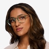 Yates Clear Green AcetateEyeglass Frames for Women from EyeBuyDirect
