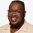 Clayton Clear Blue AcetateEyeglass Frames for Men from EyeBuyDirect