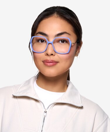 Purple Ellipse -  Acetate Eyeglasses